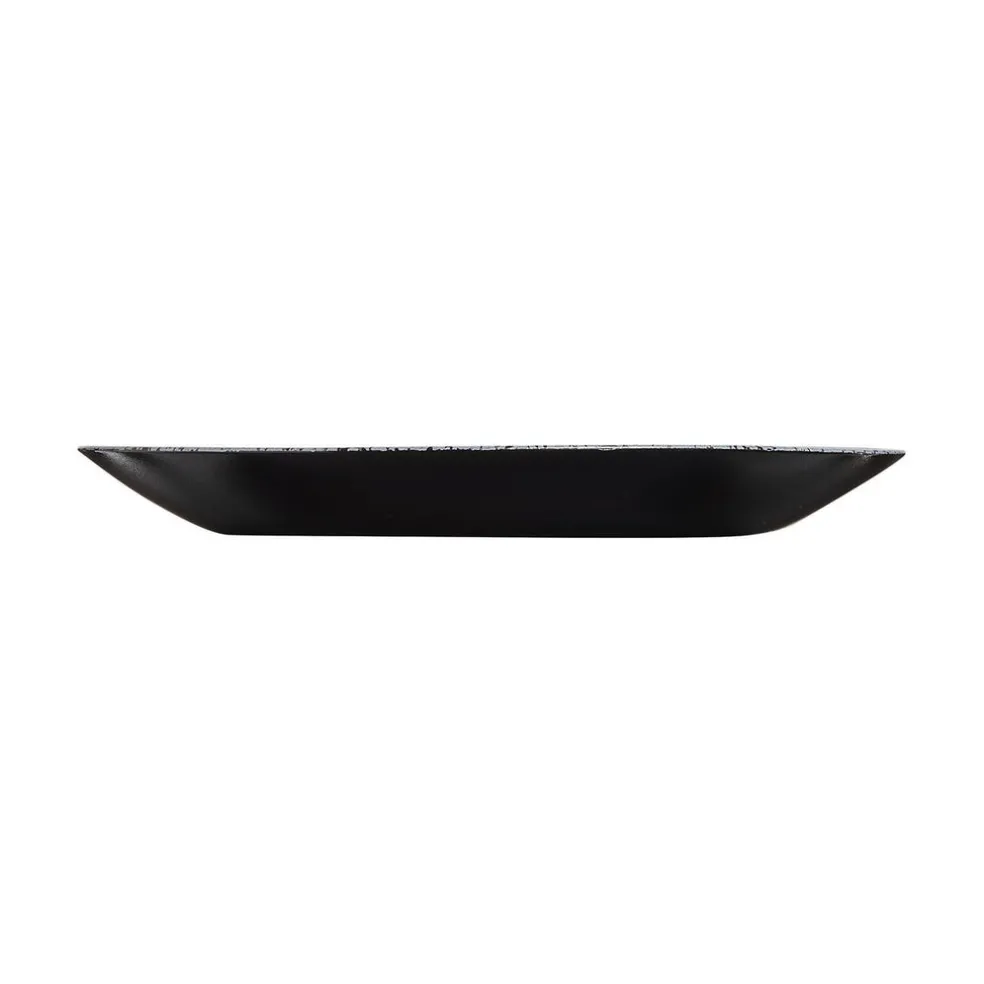 Assiette à dessert noire 18 cm Slate