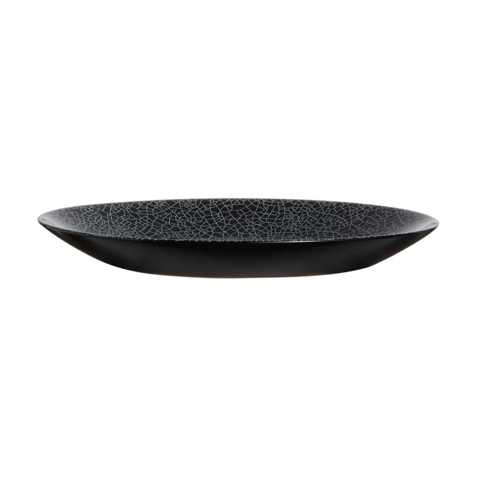 Assiette à dessert noire 18 cm Zoe