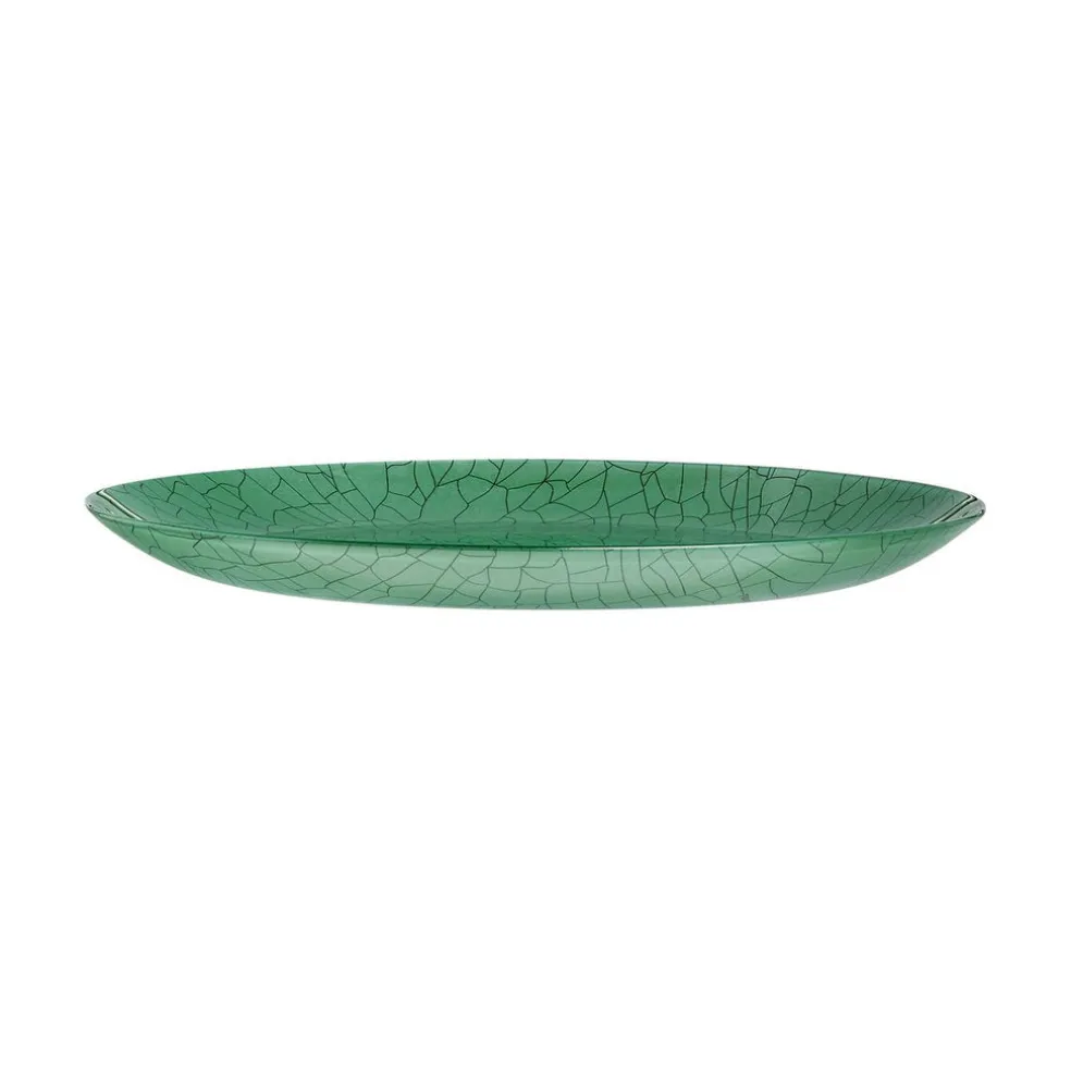 Assiette à dessert verte 20,5 cm Mindy