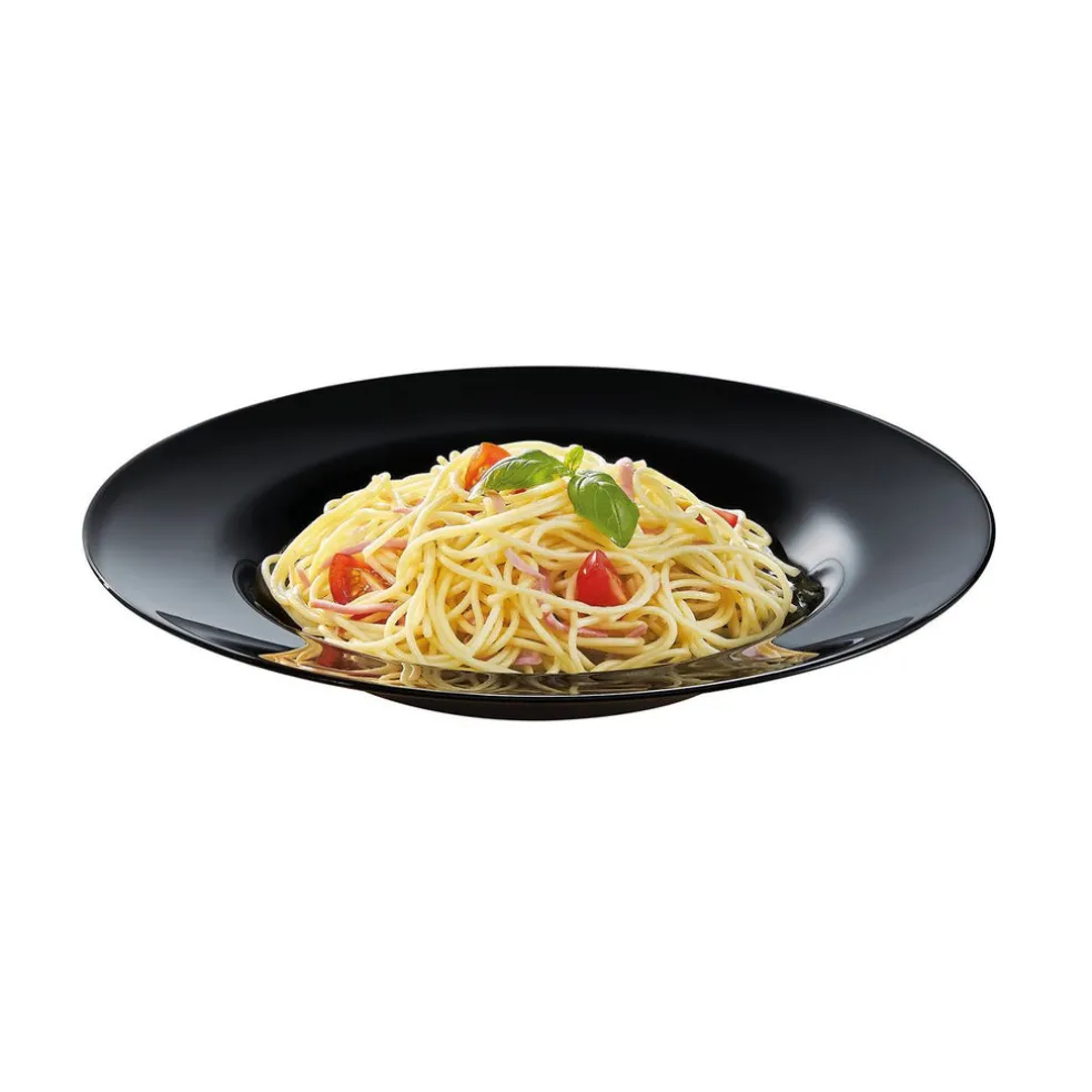 Assiette à pâtes noire 28,5 cm Friend's Time