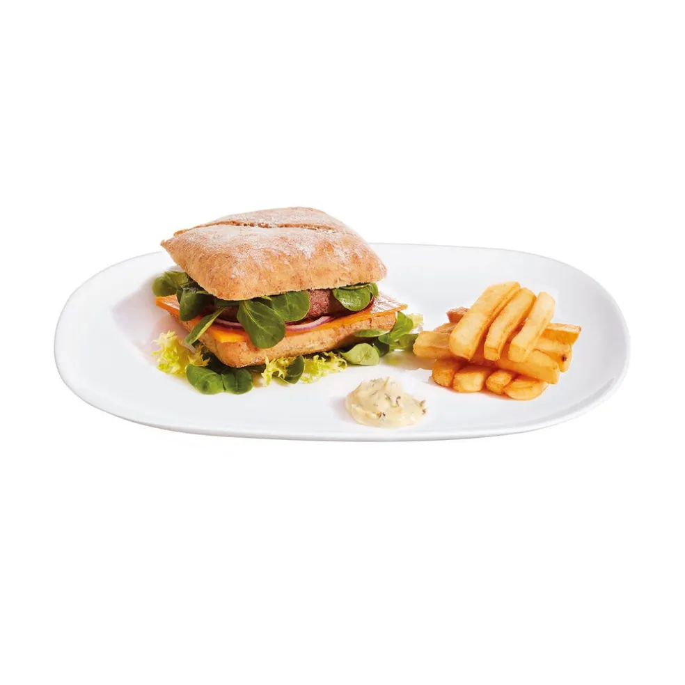 Assiette blanche 34,2 x 24,1 cm Sweet Line