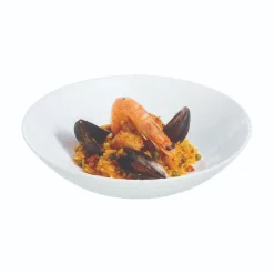 Assiette creuse blanche 20 cm Pampille