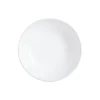 Assiette creuse blanche 21 cm Ammonite