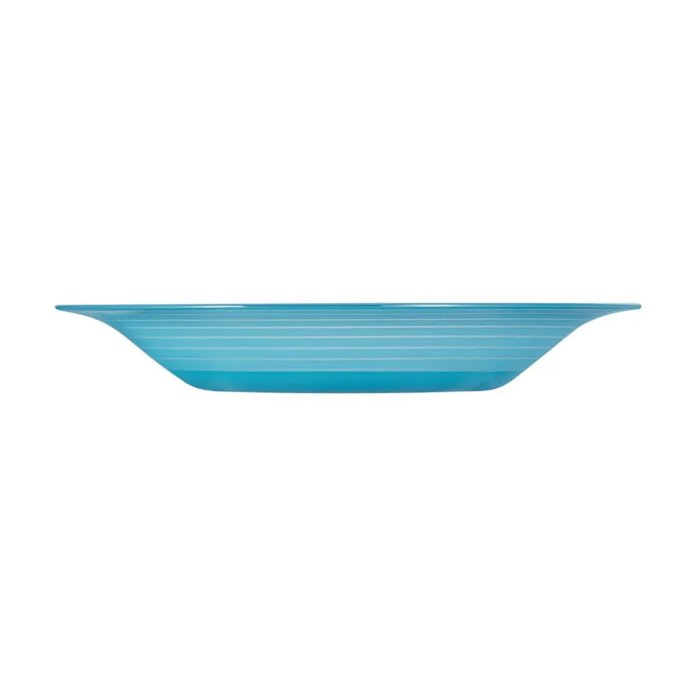 Assiette creuse bleue 21,5 cm Factory