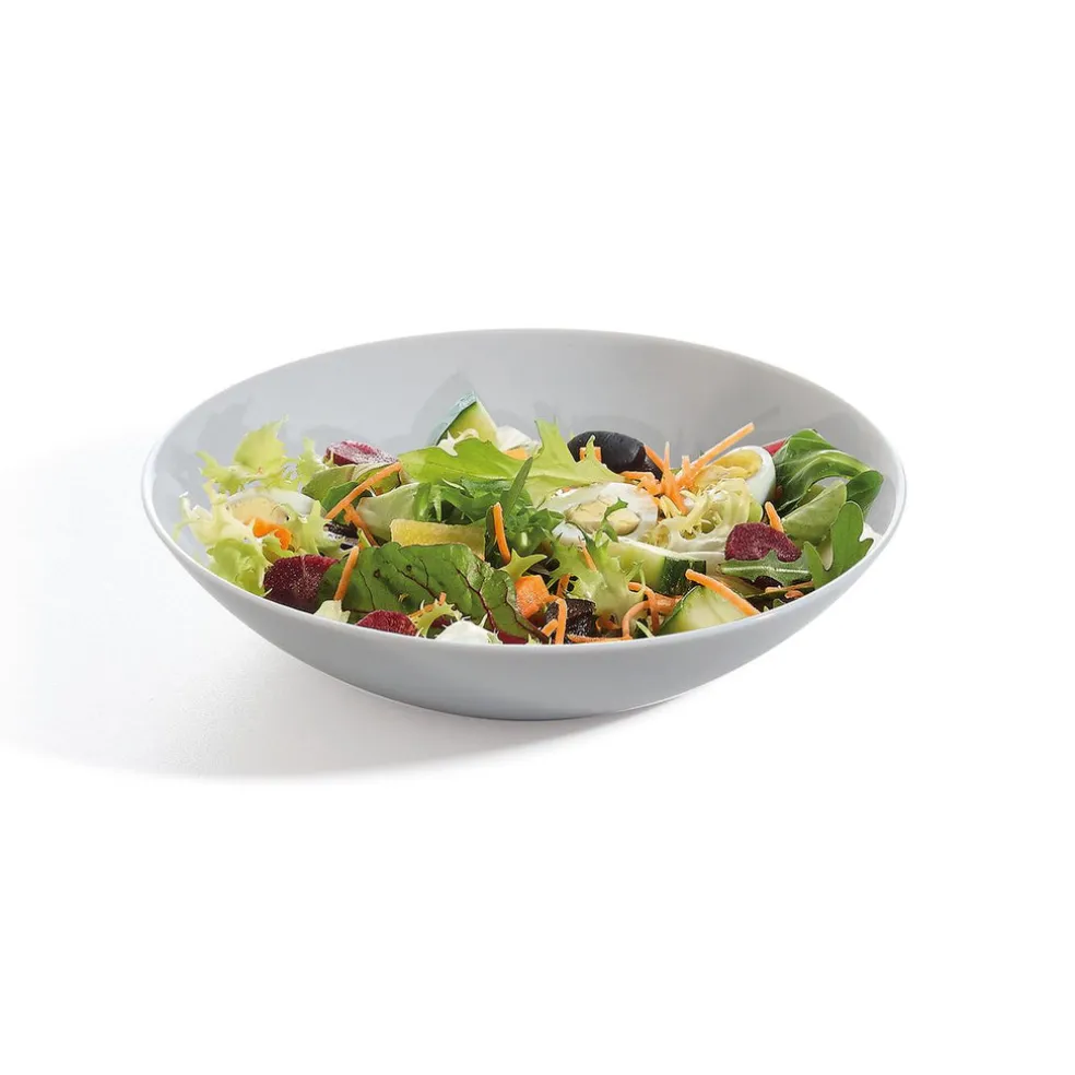 Assiette creuse grise 20 cm Diwali