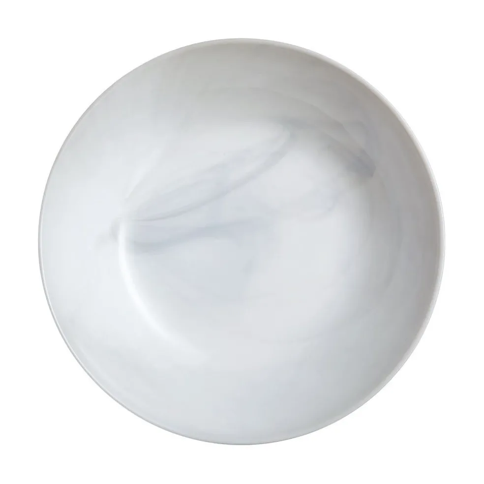 Assiette creuse grise 20 cm Diwali Marble