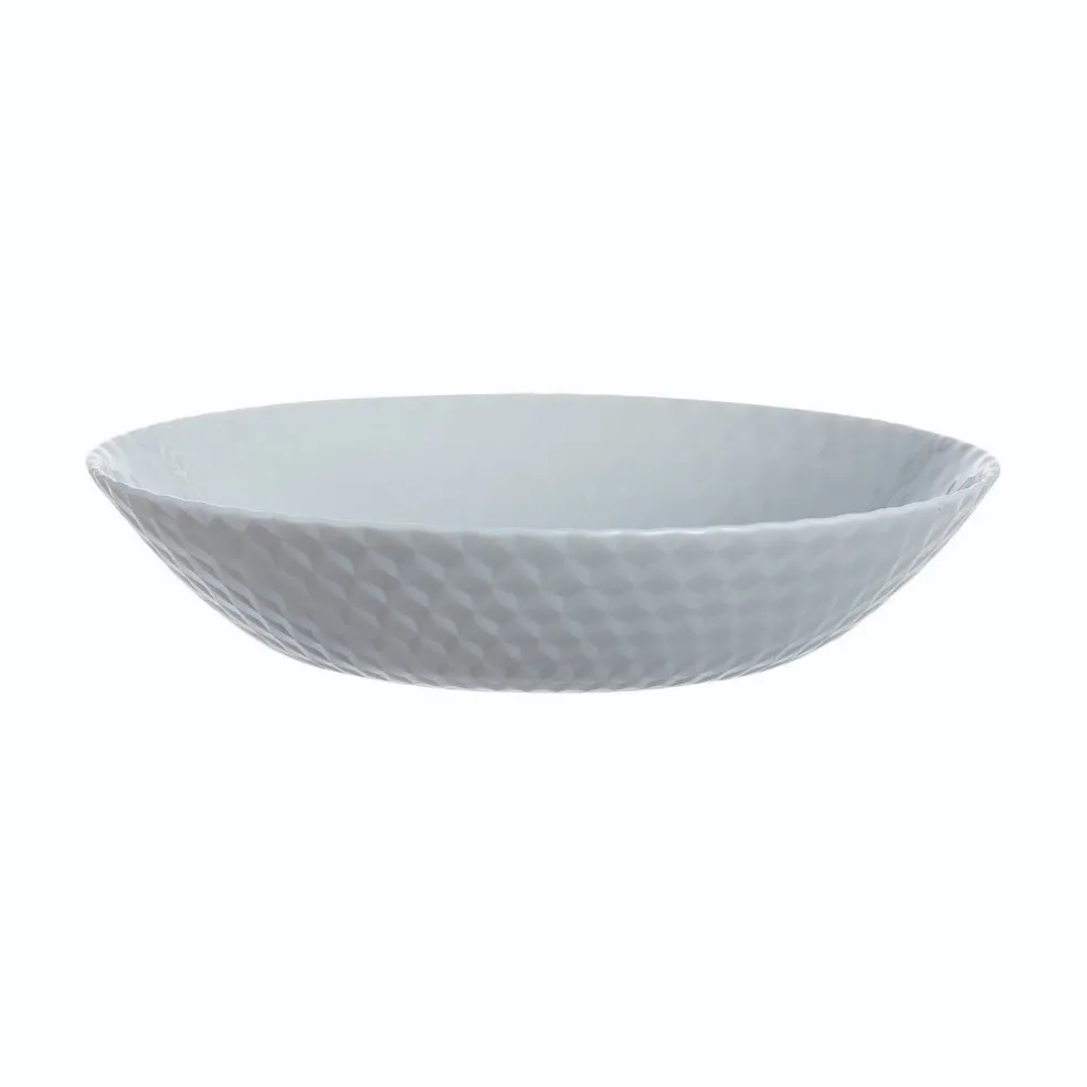 Assiette creuse grise 20 cm Pampille