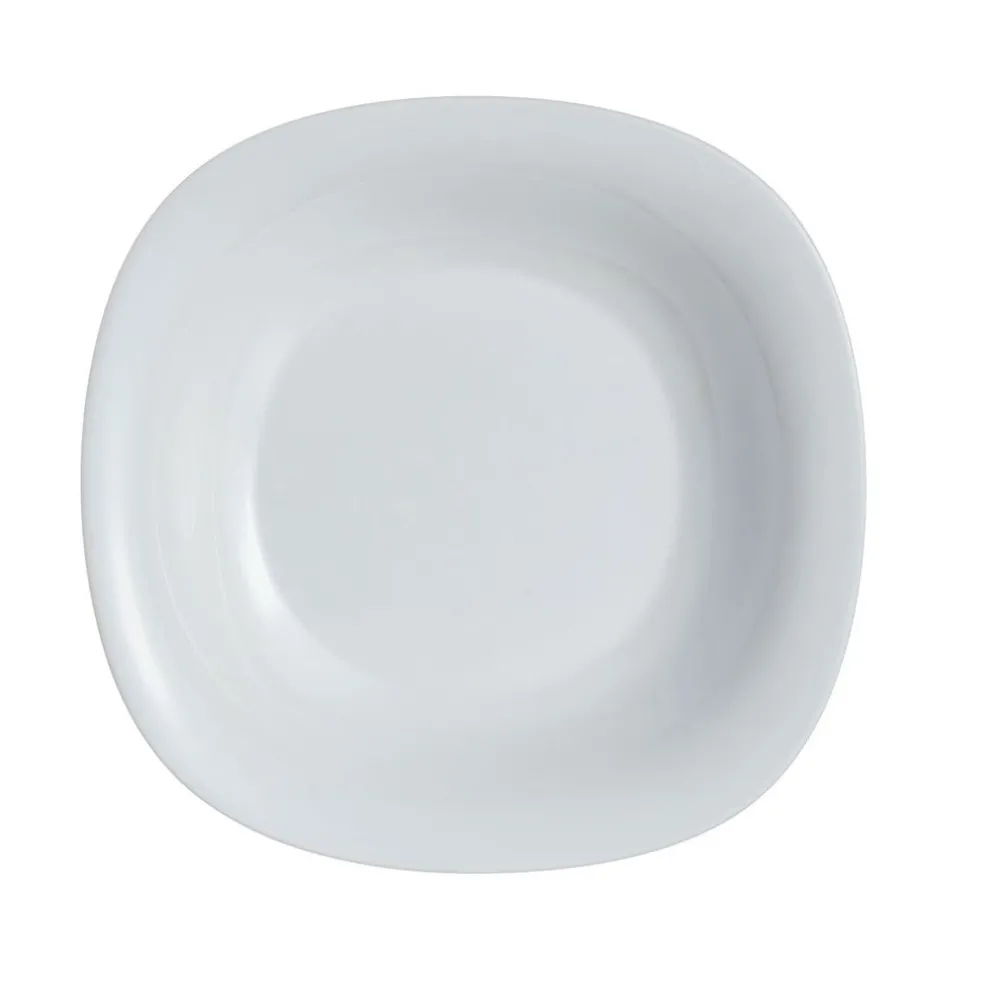 Assiette creuse grise 21 cm Carine