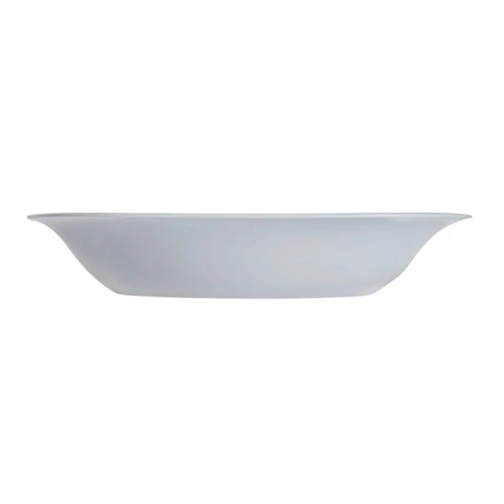 Assiette creuse grise 21 cm Carine