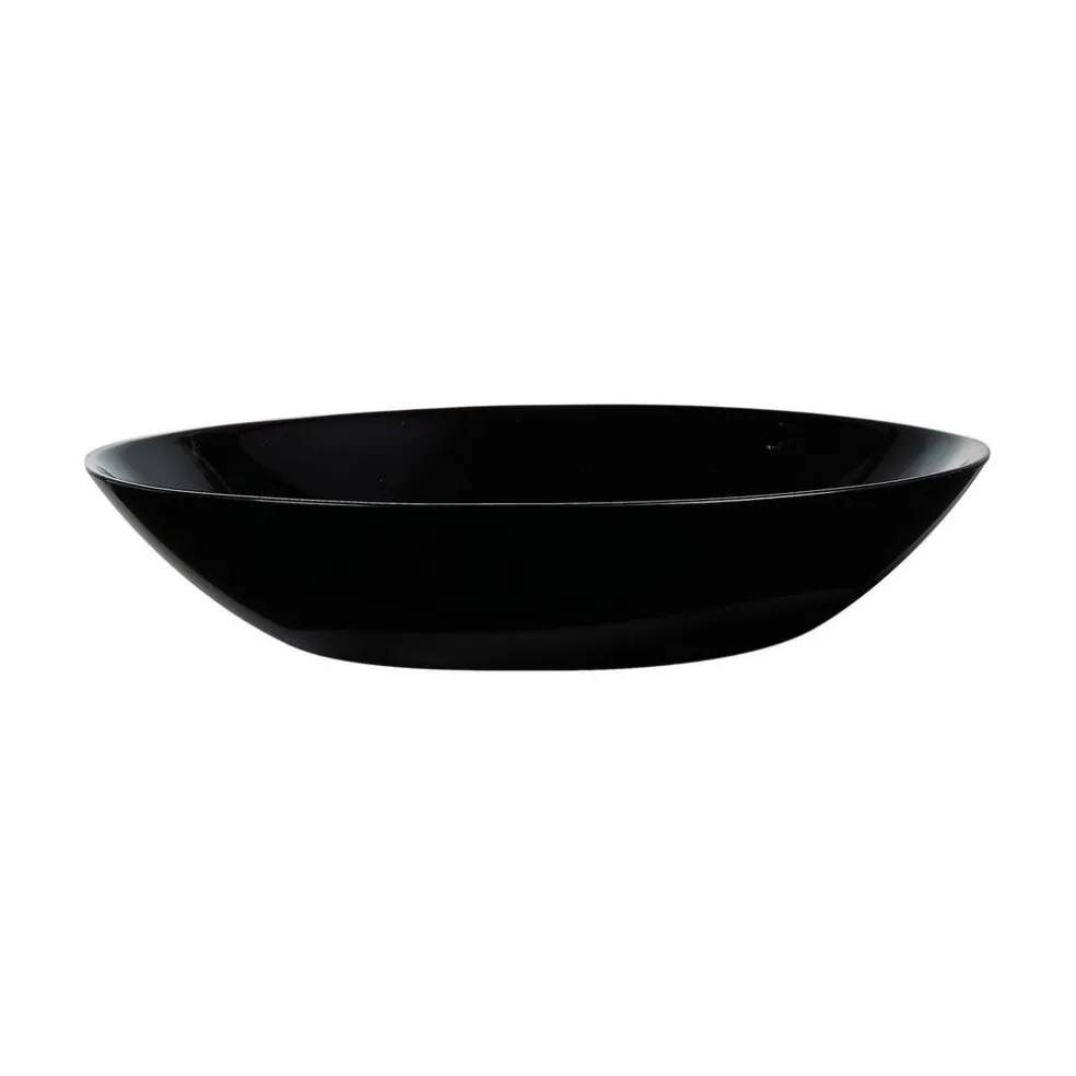 Assiette creuse noire 20 cm Diwali