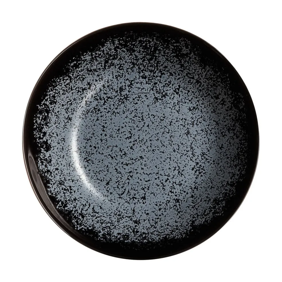 Assiette creuse noire 20 cm Slate
