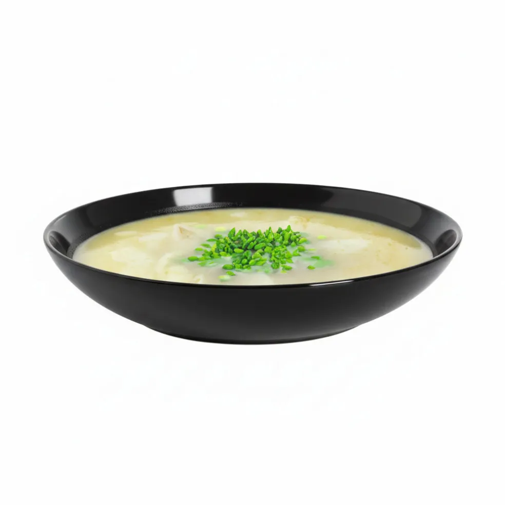 Assiette creuse noire 20 cm Apy