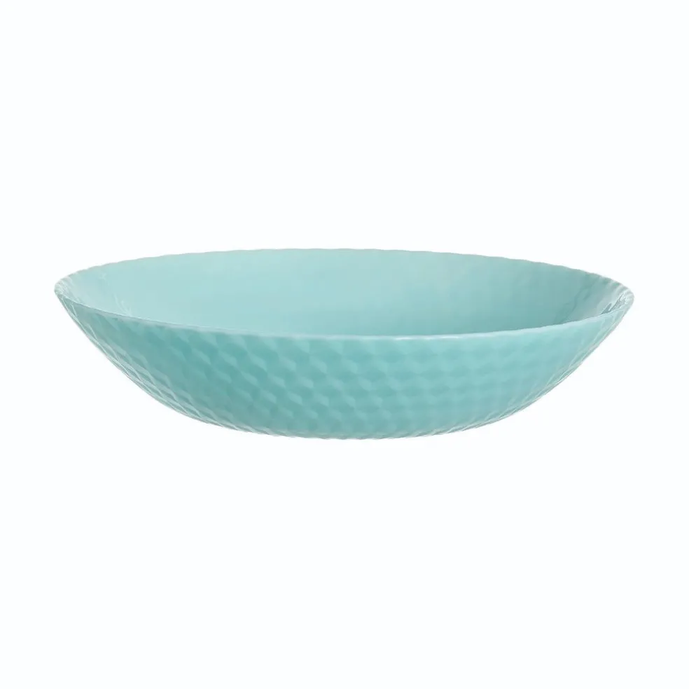 Assiette creuse turquoise 20 cm Pampille