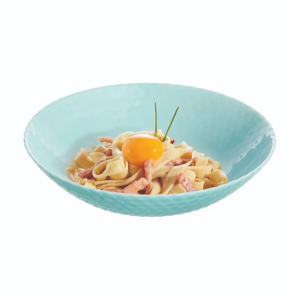 Assiette creuse turquoise 20 cm Pampille