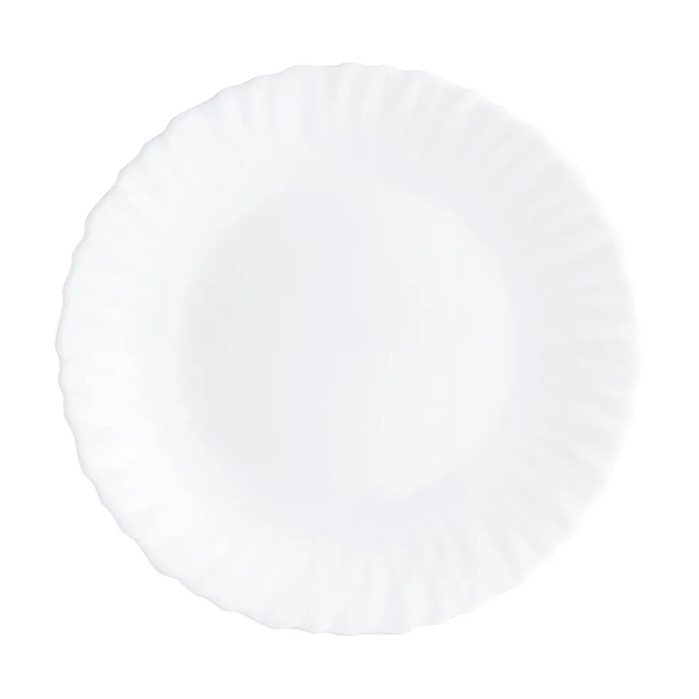 Assiette dessert blanche 19 cm Feston