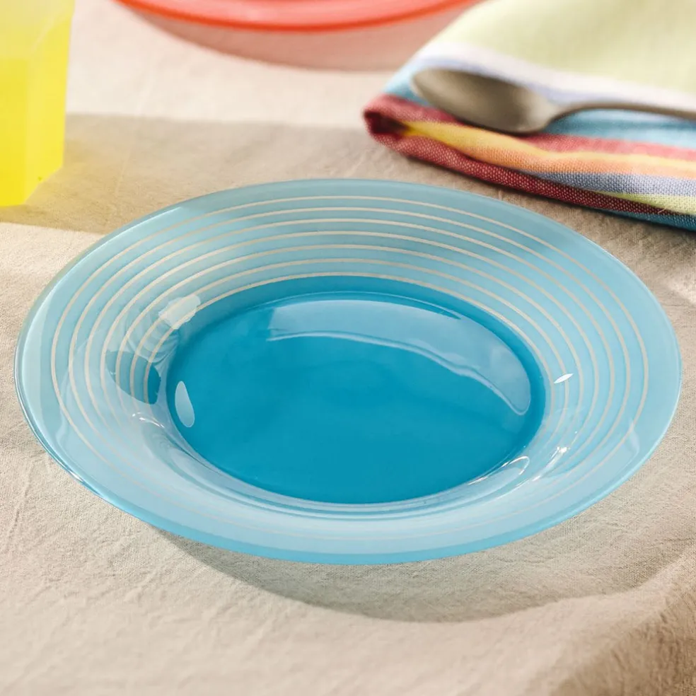 Assiette dessert bleue 19,5 cm Factory