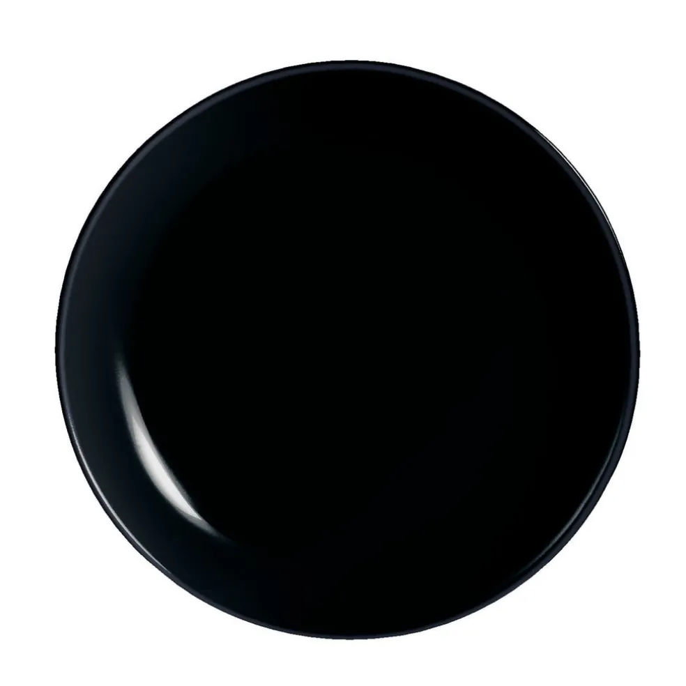 Assiette dessert noire 19 cm Diwali