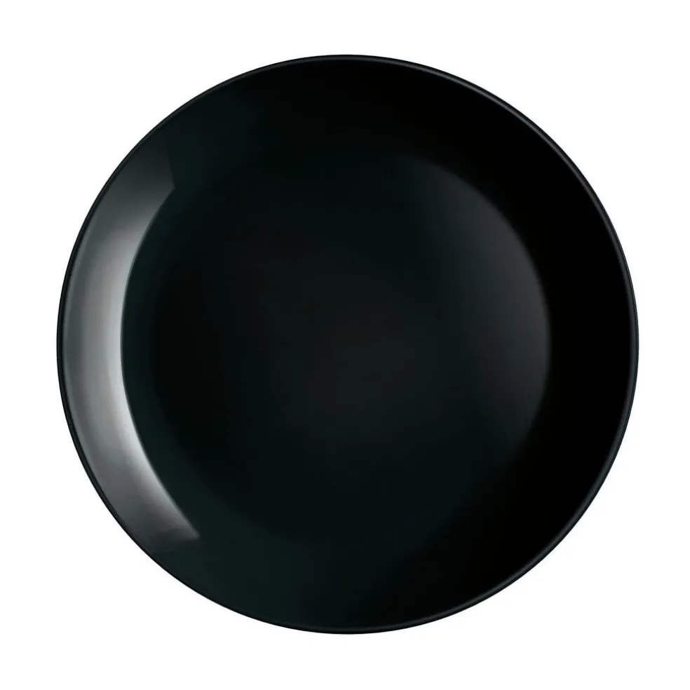 Assiette noire 25 cm Diwali