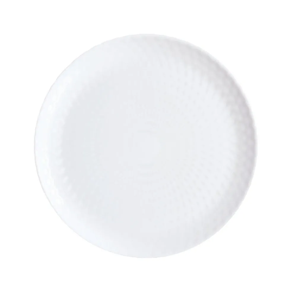 Assiette plate blanche 25 cm Pampille