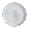 Lot de 6 assiettes plates Diwali Marble grises 25cm