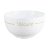 Lots de 4 bols blancs décorés 7,9 cm Soupset