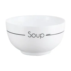 Lots de 4 bols blancs décorés 7,9 cm Soupset