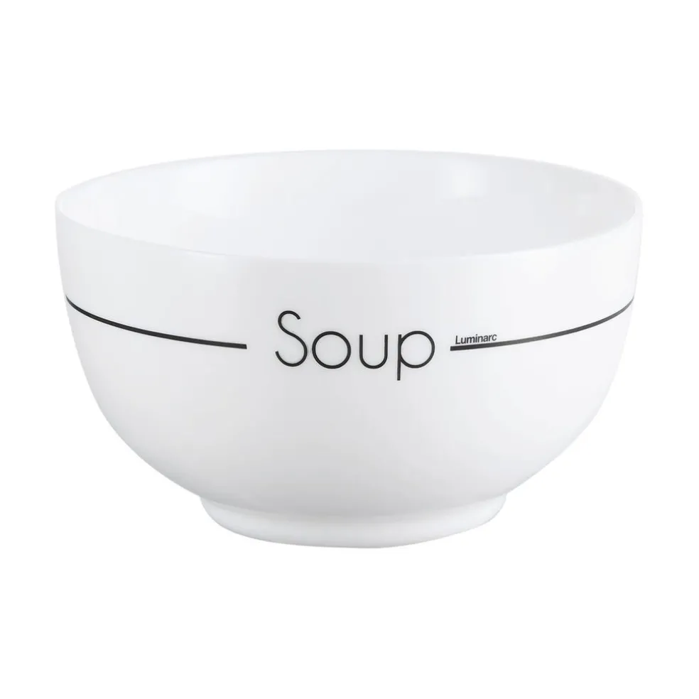 Lots de 4 bols blancs décorés 7,9 cm Soupset