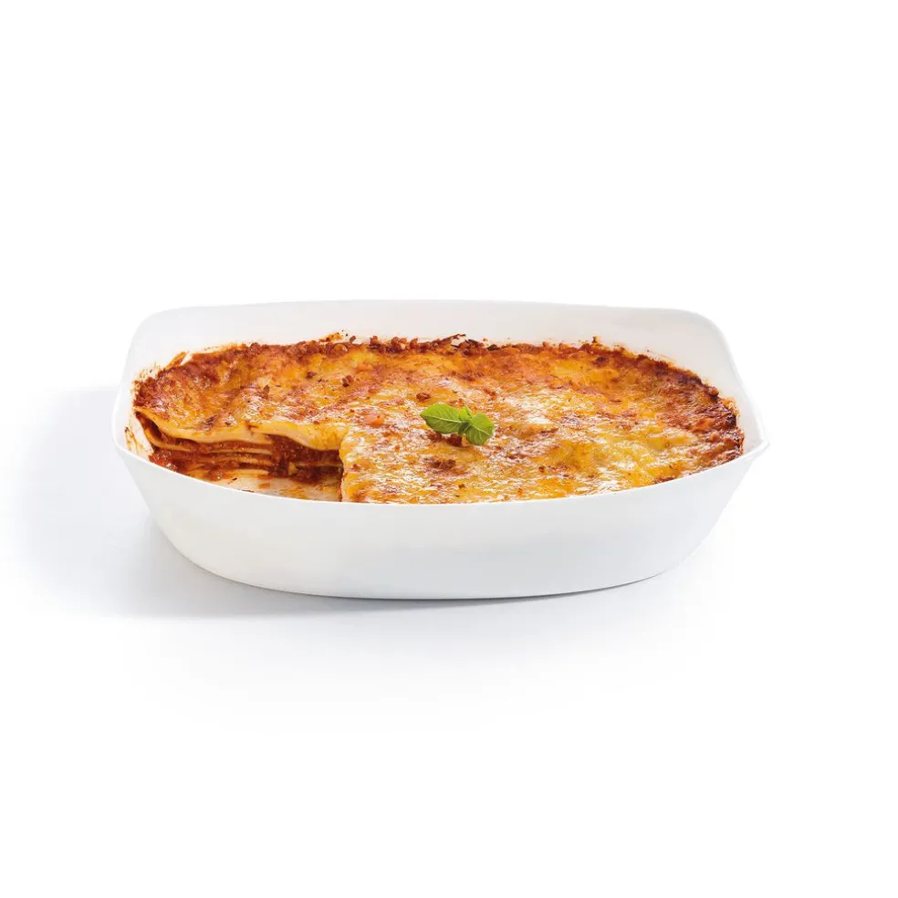 Plat de cuisson blanc 34 x 25 cm Smart Cuisine Carine
