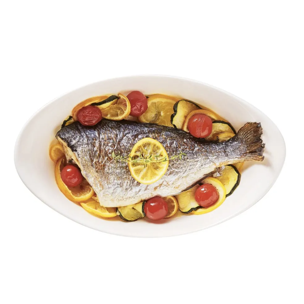 Plat de cuisson blanc 29 x 18 cm Smart Cuisine Carine