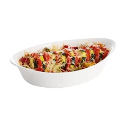 Plat de cuisson blanc 21 x 13,5 cm Smart Cuisine Carine