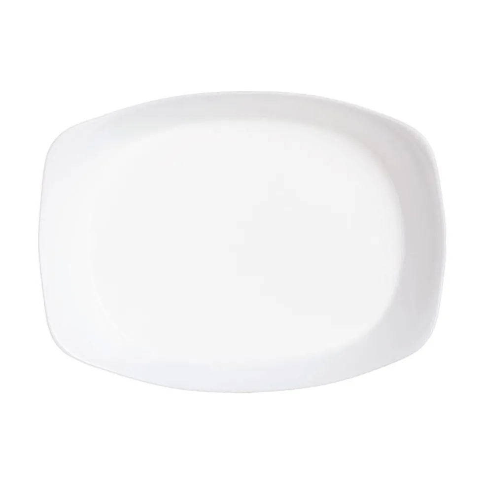 Plat de cuisson blanc 34 x 25 cm Smart Cuisine Wavy