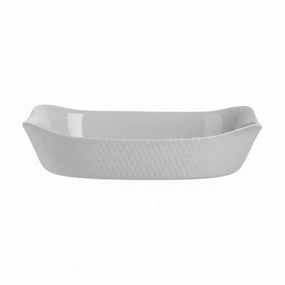Plat rectangulaire 30x22 Smart Cuisine Wavy Granit